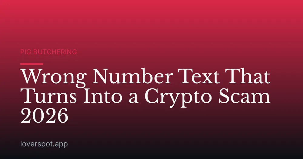 Wrong Number Text That Turns Into a Crypto Scam 2026