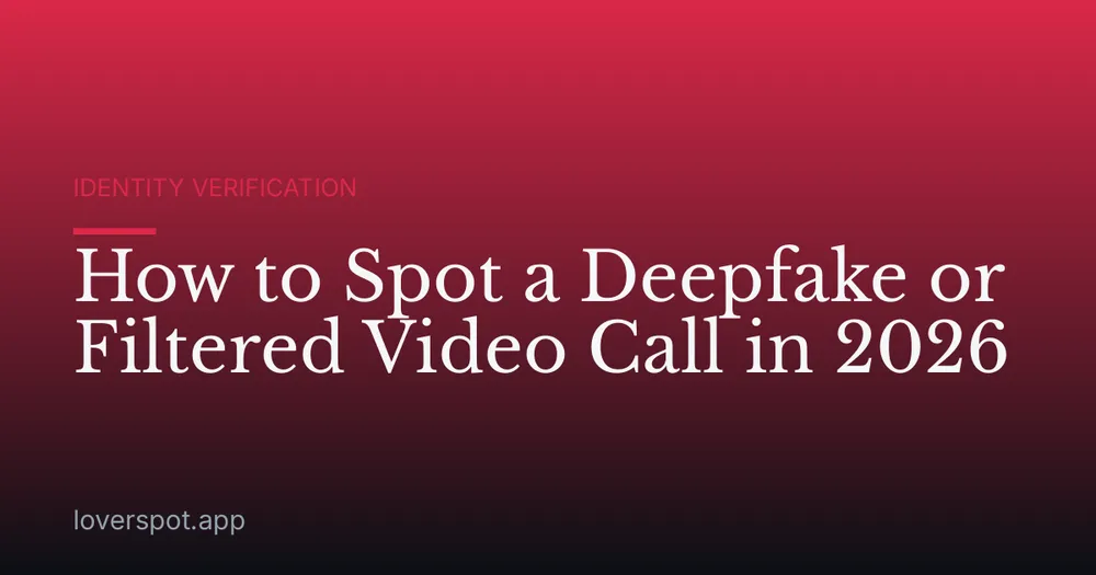 How to Spot a Deepfake or Filtered Video Call in 2026