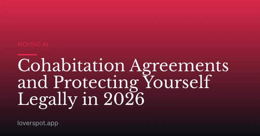 Cohabitation Agreements and Protecting Yourself Legally in 2026