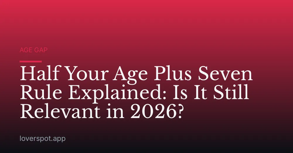 Half Your Age Plus Seven Rule Explained: Is It Still Relevant in 2026?