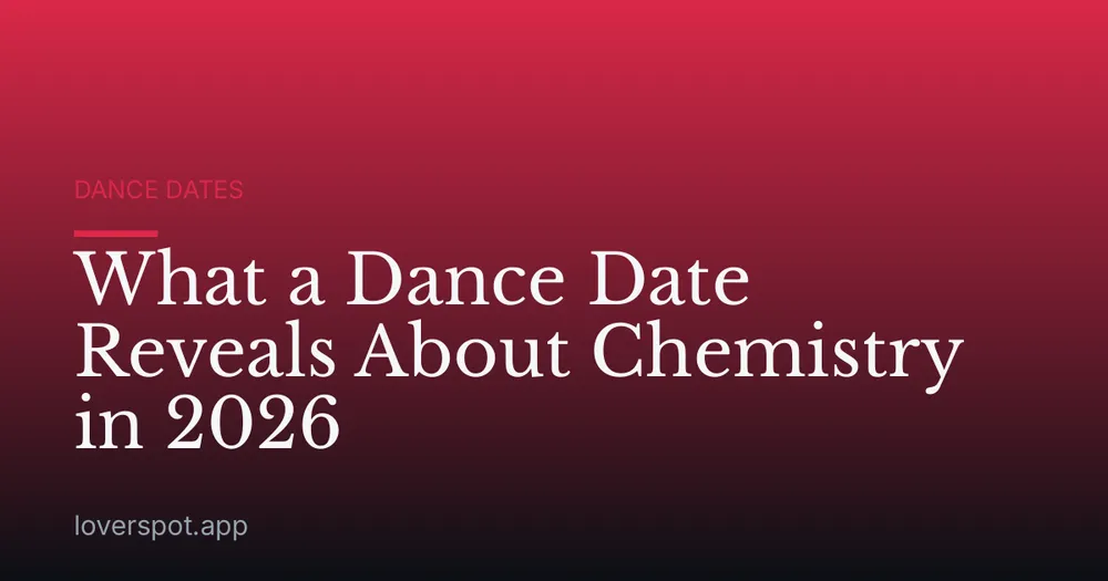 What a Dance Date Reveals About Chemistry in 2026