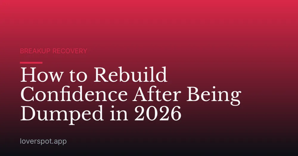 How to Rebuild Confidence After Being Dumped in 2026