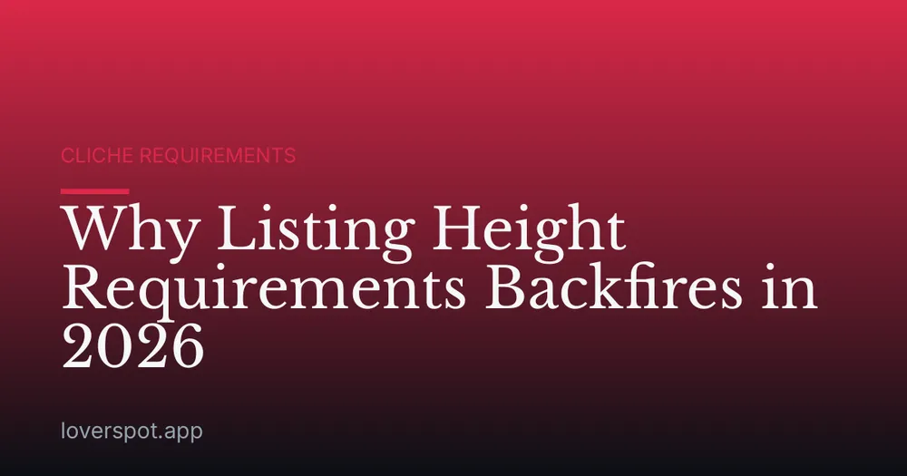 Why Listing Height Requirements Backfires in 2026