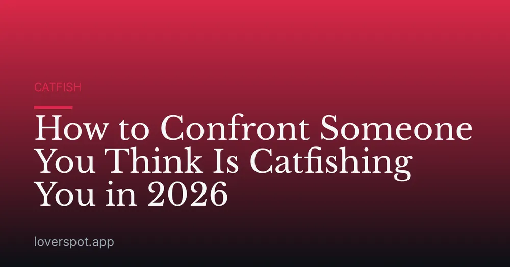 How to Confront Someone You Think Is Catfishing You in 2026