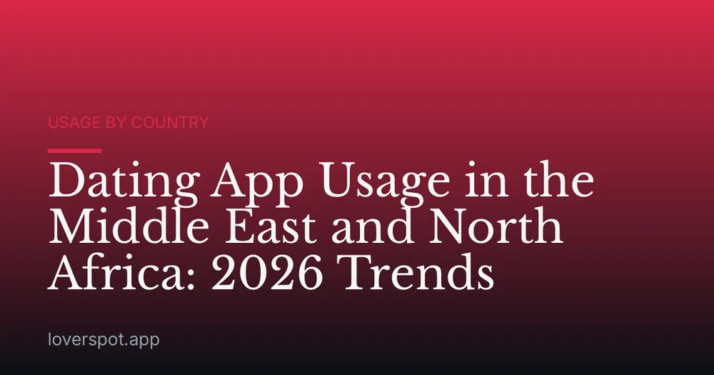 Dating App Usage in the Middle East and North Africa: 2026 Trends