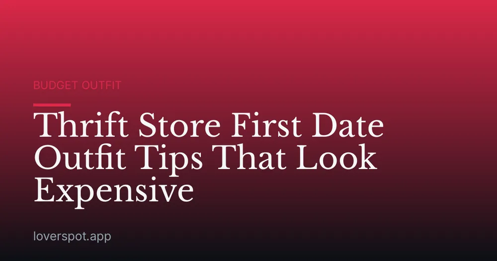 Thrift Store First Date Outfit Tips That Look Expensive