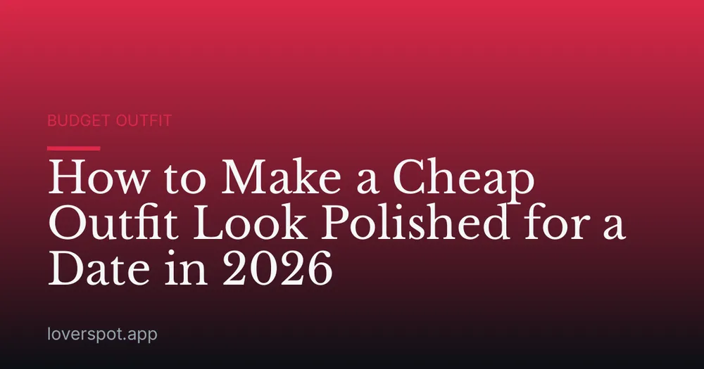 How to Make a Cheap Outfit Look Polished for a Date in 2026