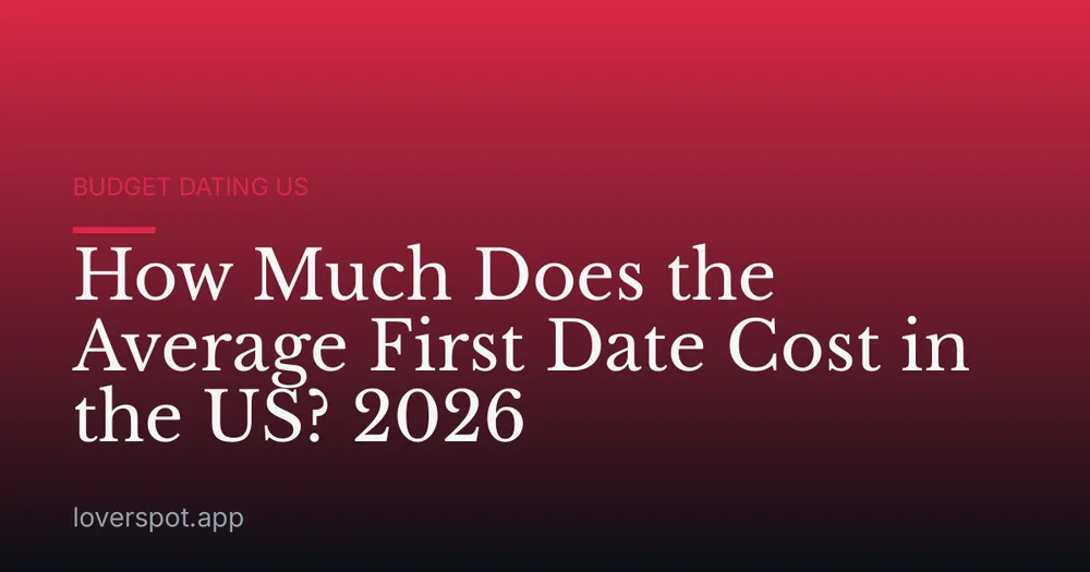 How Much Does the Average First Date Cost in the US? 2026