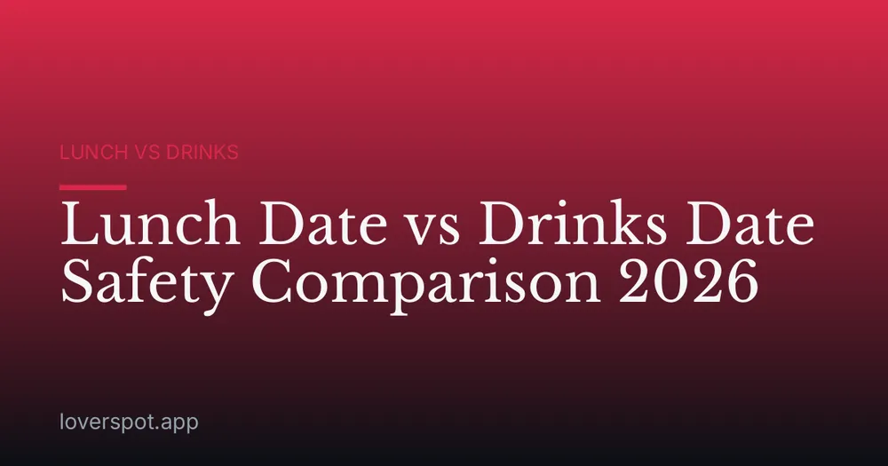 Lunch Date vs Drinks Date Safety Comparison 2026