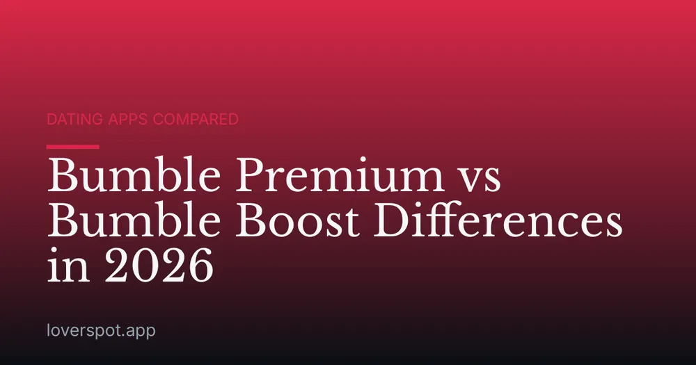 Bumble Premium vs Bumble Boost Differences in 2026