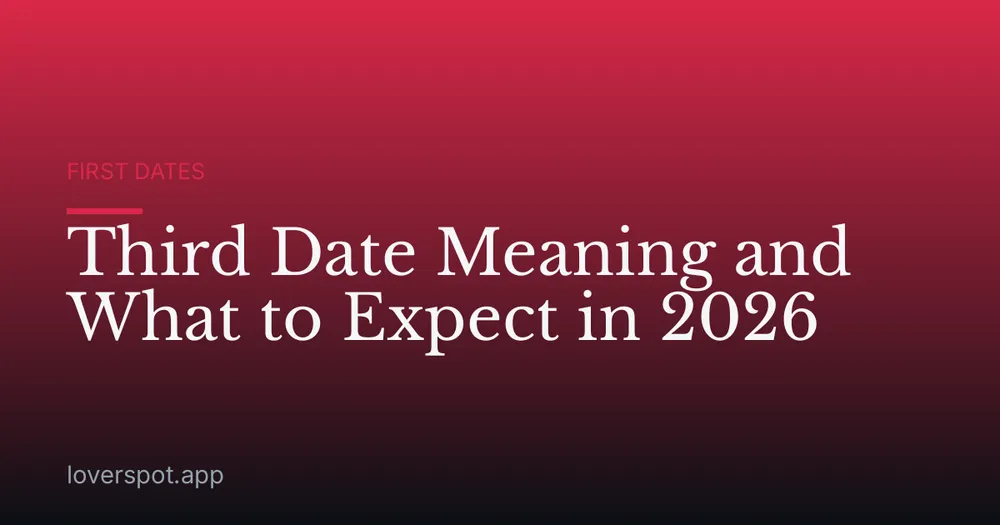 Third Date Meaning and What to Expect in 2026