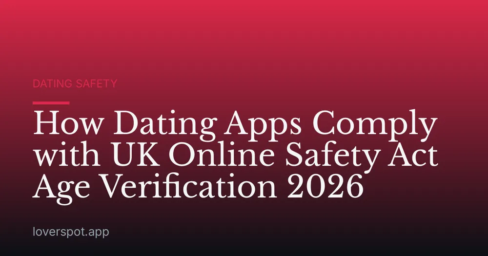 How Dating Apps Comply with UK Online Safety Act Age Verification 2026