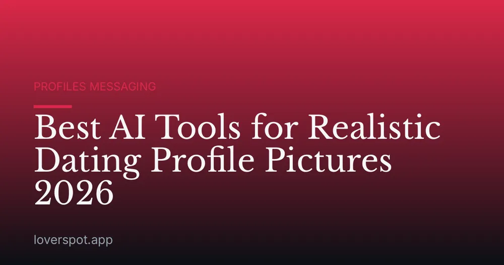 Best AI Tools for Realistic Dating Profile Pictures 2026