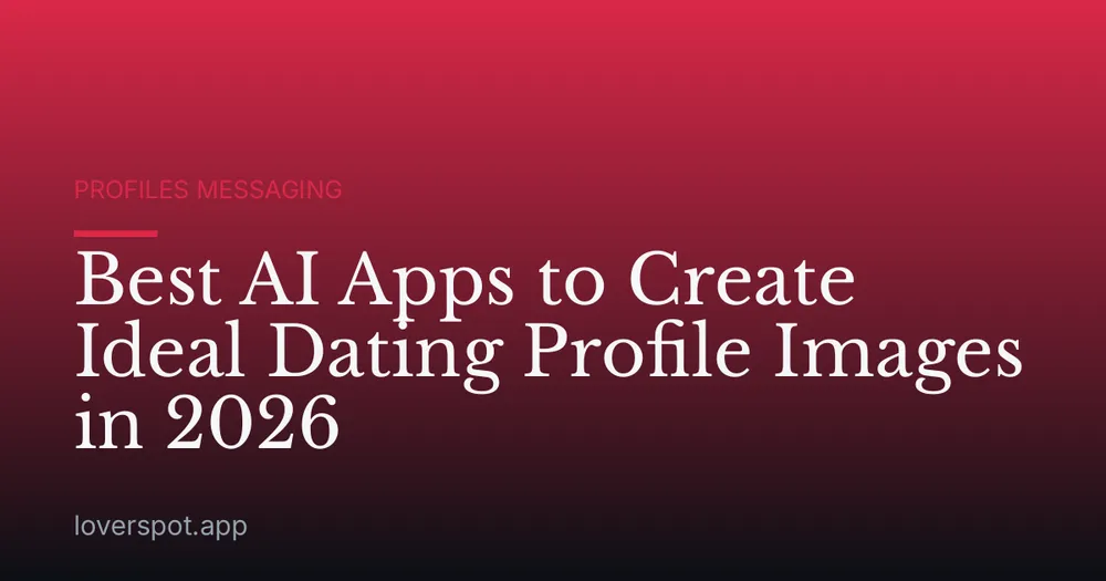 Best AI Apps to Create Ideal Dating Profile Images in 2026