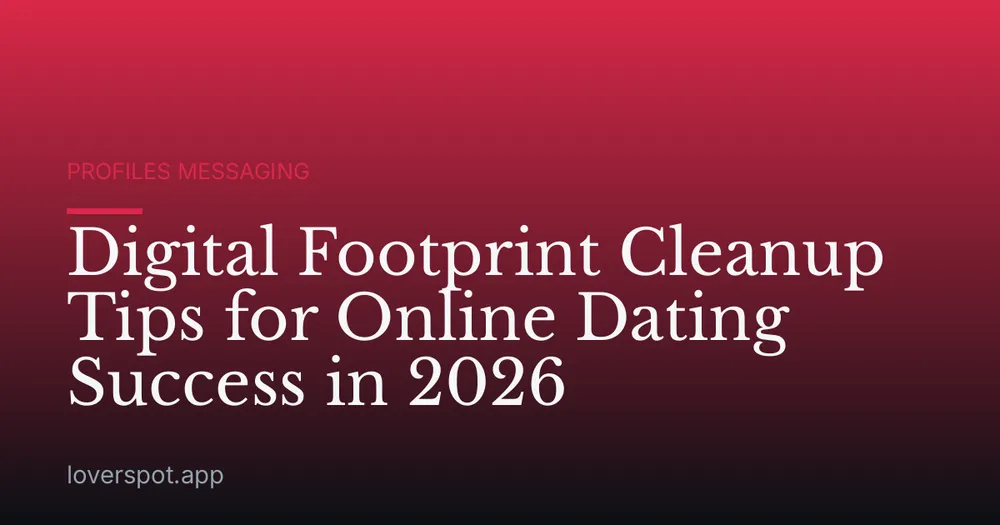 Digital Footprint Cleanup Tips for Online Dating Success in 2026