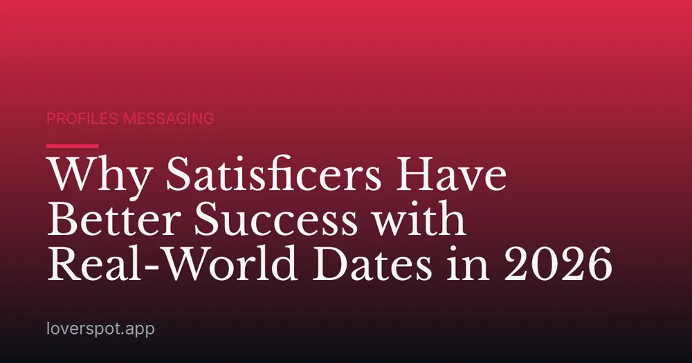 Why Satisficers Have Better Success with Real-World Dates in 2026