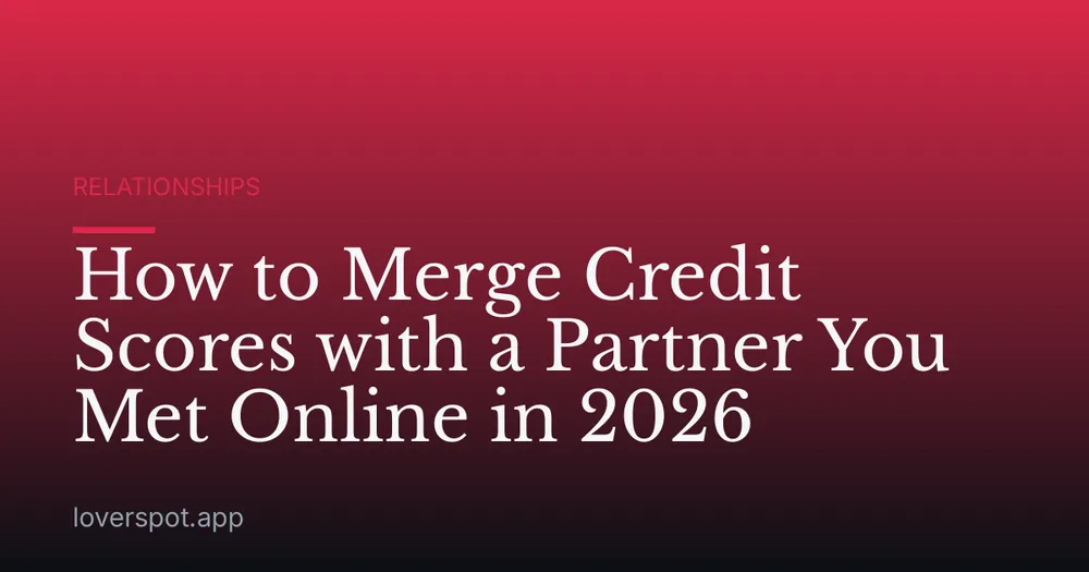 How to Merge Credit Scores with a Partner You Met Online in 2026