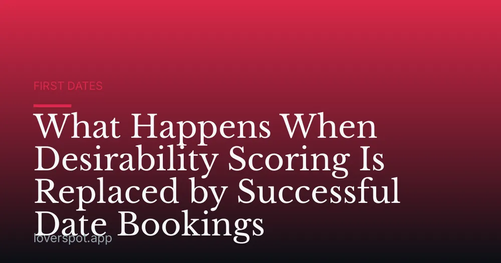 What Happens When Desirability Scoring Is Replaced by Successful Date Bookings