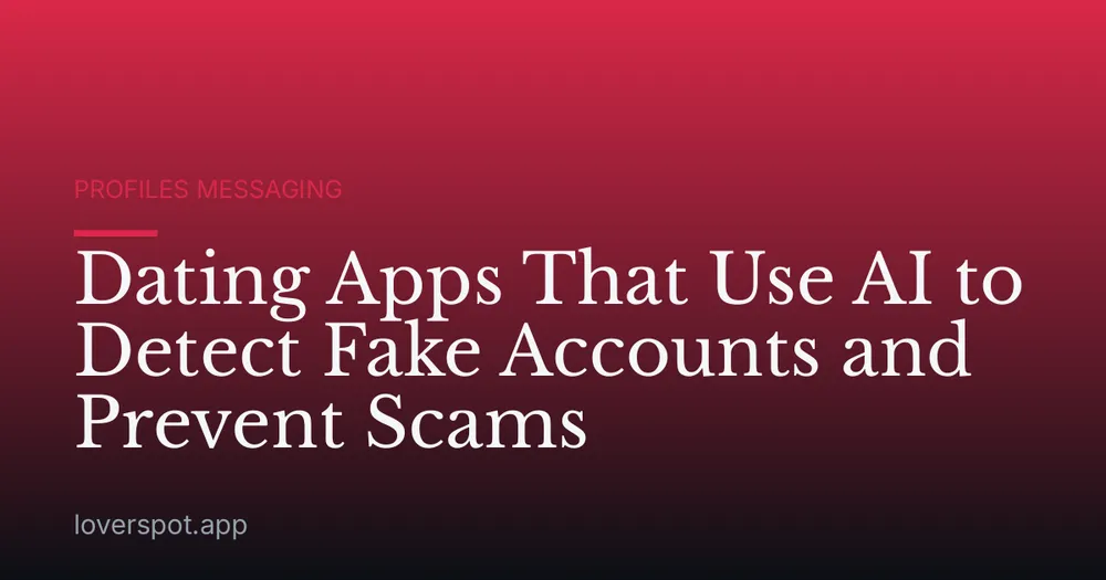 Dating Apps That Use AI to Detect Fake Accounts and Prevent Scams
