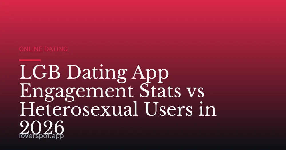 LGB Dating App Engagement Stats vs Heterosexual Users in 2026
