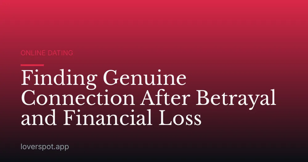 Finding Genuine Connection After Betrayal and Financial Loss