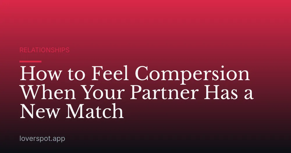 How to Feel Compersion When Your Partner Has a New Match