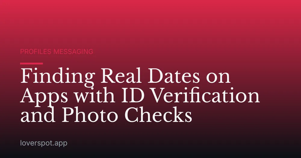 Finding Real Dates on Apps with ID Verification and Photo Checks