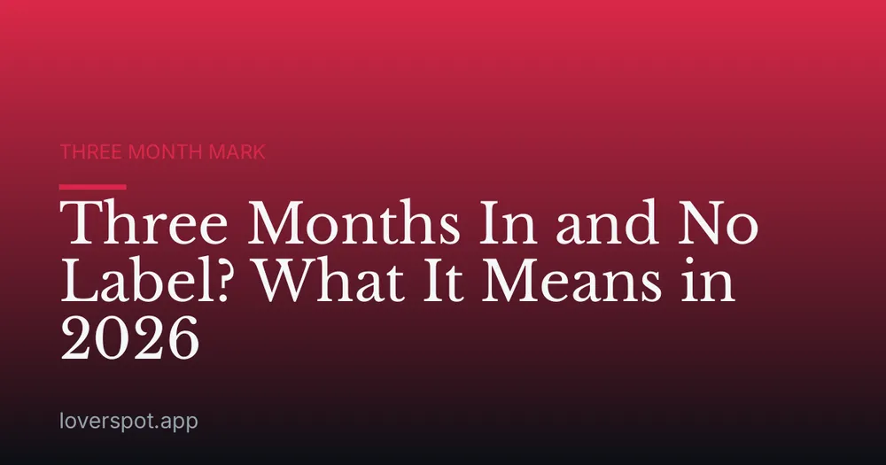 Three Months In and No Label? What It Means in 2026
