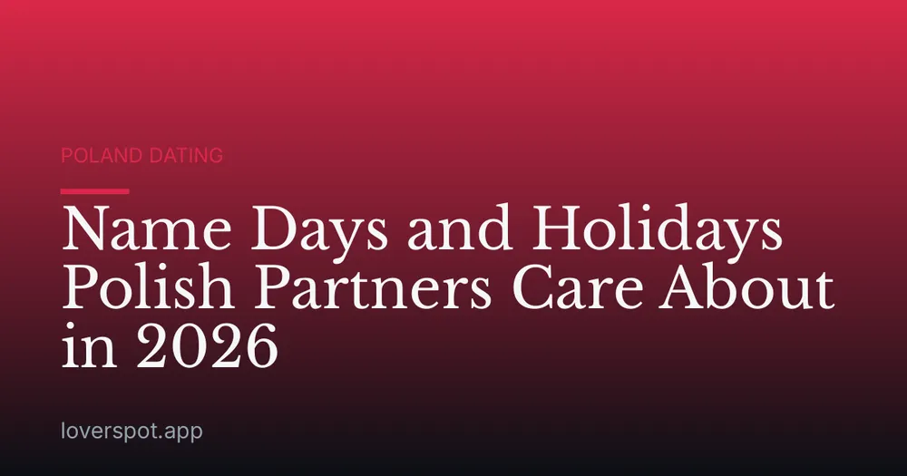 Name Days and Holidays Polish Partners Care About in 2026