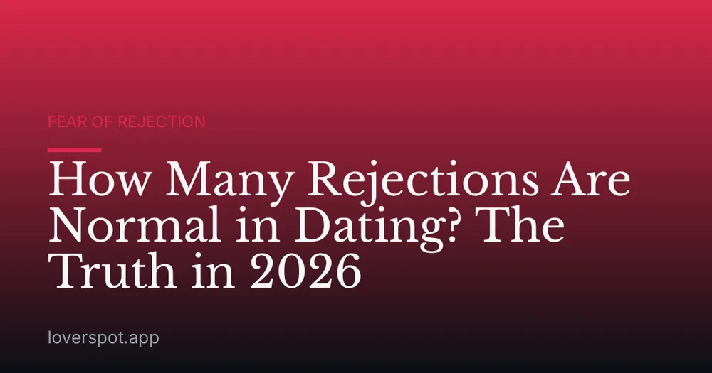 How Many Rejections Are Normal in Dating? The Truth in 2026