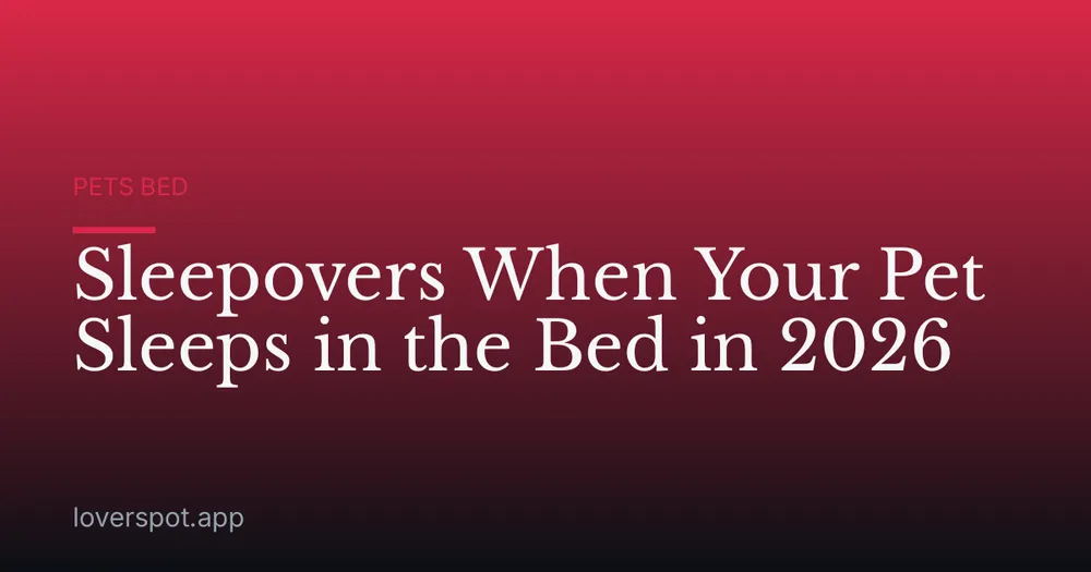 Sleepovers When Your Pet Sleeps in the Bed in 2026