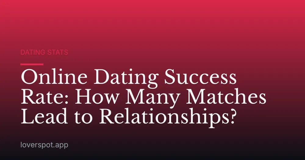 Online Dating Success Rate: How Many Matches Lead to Relationships?