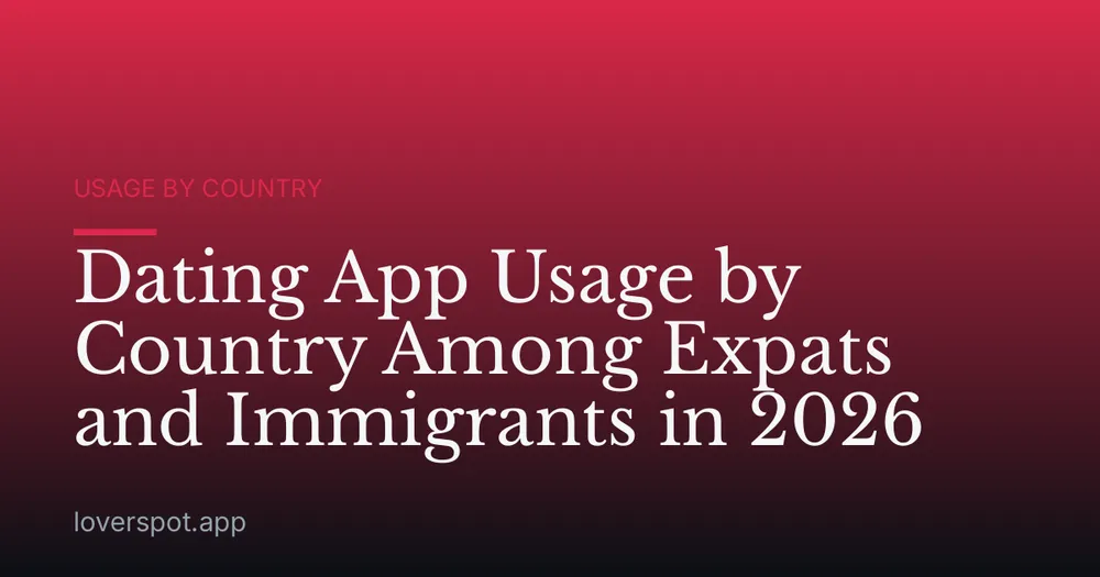 Dating App Usage by Country Among Expats and Immigrants in 2026