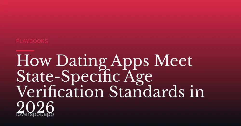 How Dating Apps Meet State-Specific Age Verification Standards in 2026
