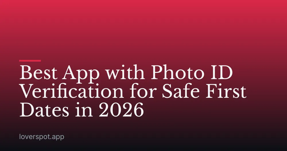 Best App with Photo ID Verification for Safe First Dates in 2026