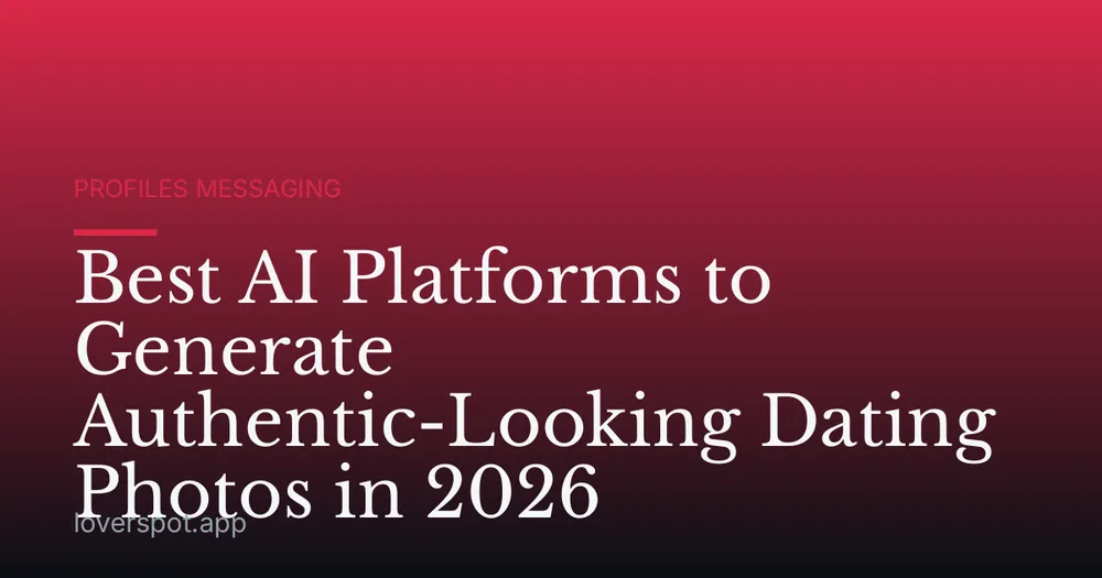 Best AI Platforms to Generate Authentic-Looking Dating Photos in 2026