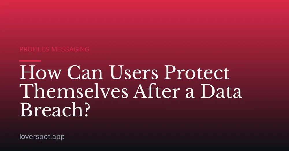 How Can Users Protect Themselves After a Data Breach?