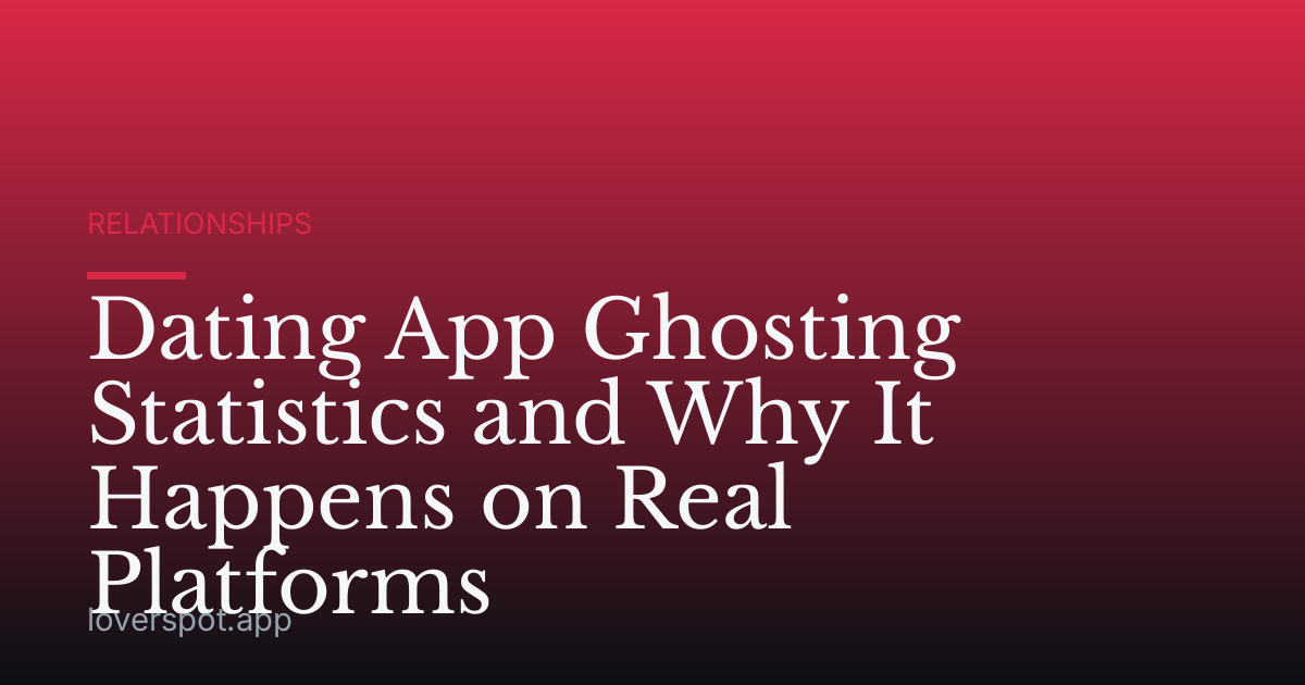 Dating App Ghosting Statistics and Why It Happens on Real Platforms