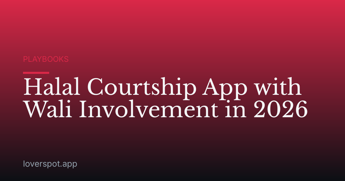 Halal Courtship App with Wali Involvement in 2026