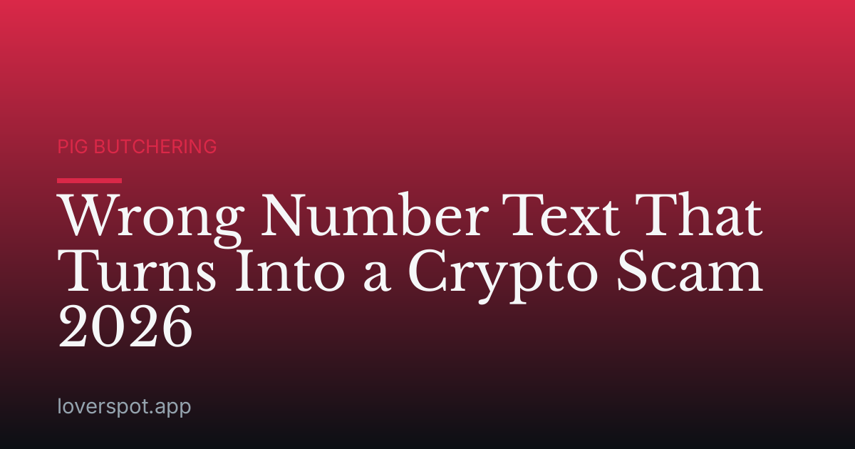 Wrong Number Text That Turns Into a Crypto Scam 2026