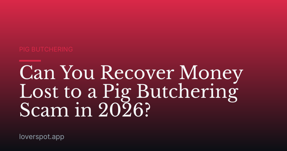 Can You Recover Money Lost to a Pig Butchering Scam in 2026?