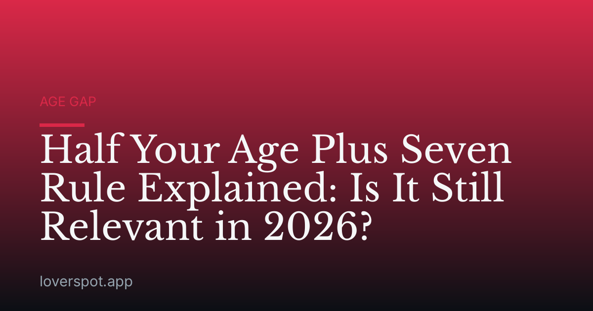 Half Your Age Plus Seven Rule Explained: Is It Still Relevant in 2026?