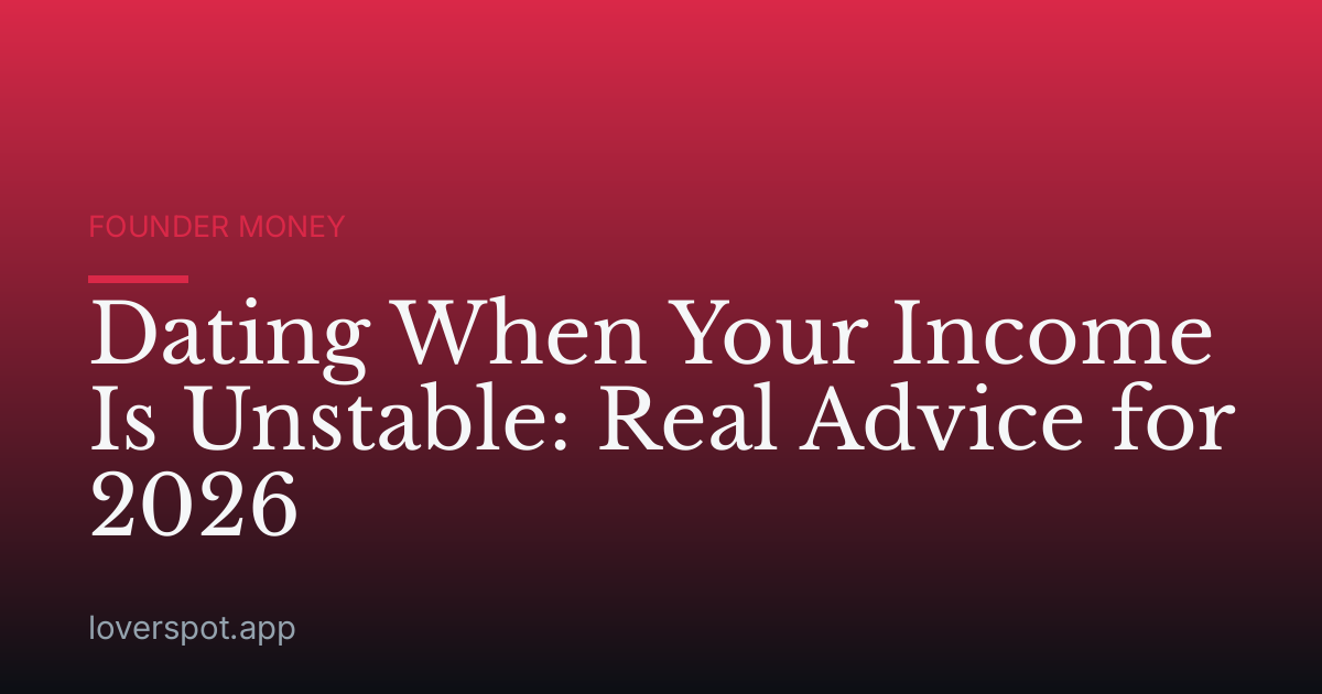 Dating When Your Income Is Unstable: Real Advice for 2026