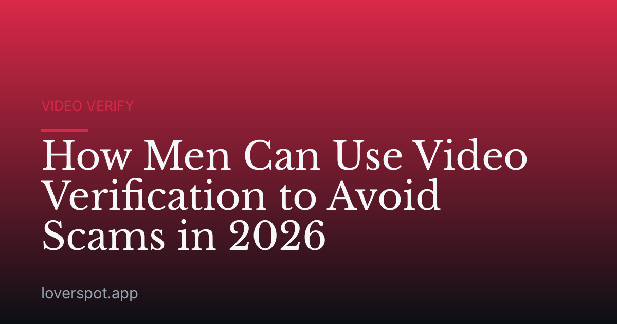 How Men Can Use Video Verification to Avoid Scams in 2026