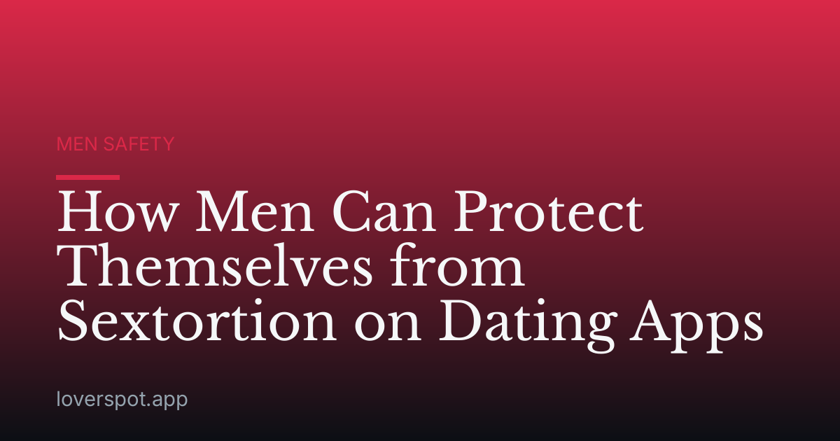 How Men Can Protect Themselves from Sextortion on Dating Apps