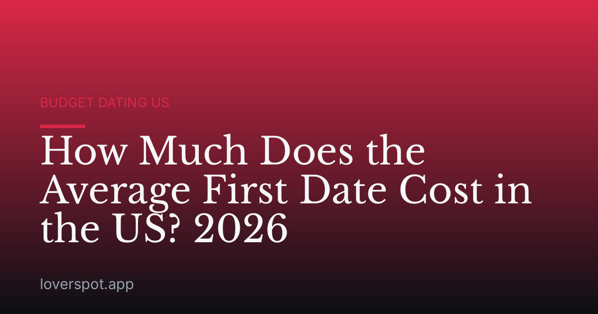 How Much Does the Average First Date Cost in the US? 2026
