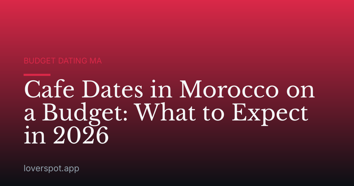 Cafe Dates in Morocco on a Budget: What to Expect in 2026