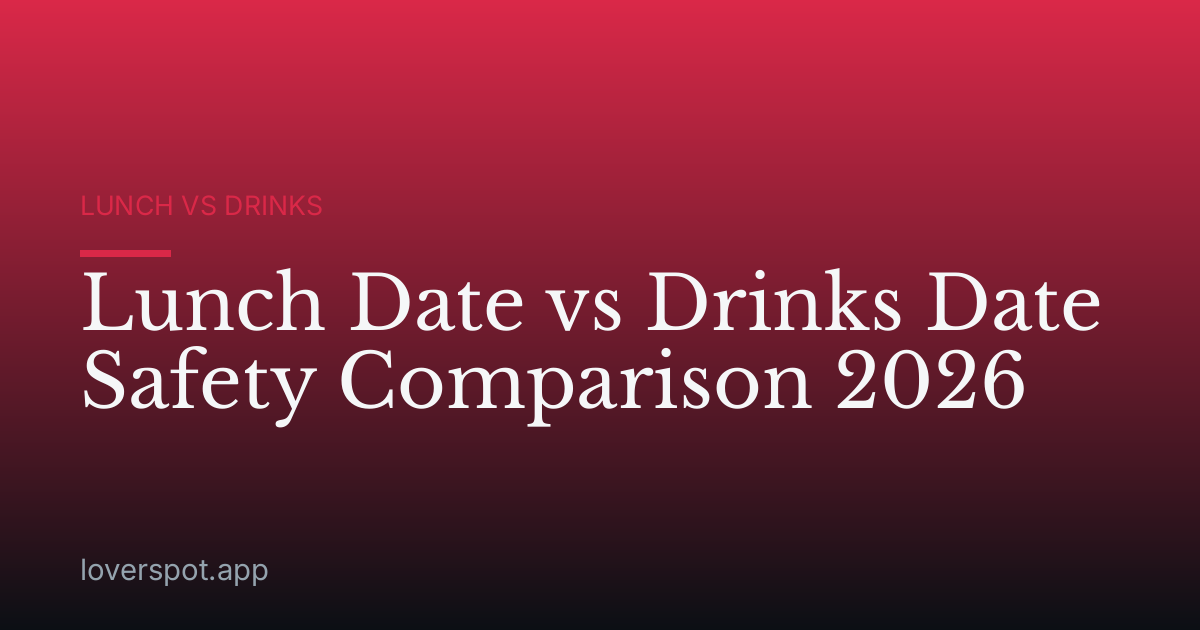 Lunch Date vs Drinks Date Safety Comparison 2026