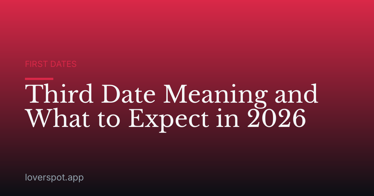 Third Date Meaning and What to Expect in 2026