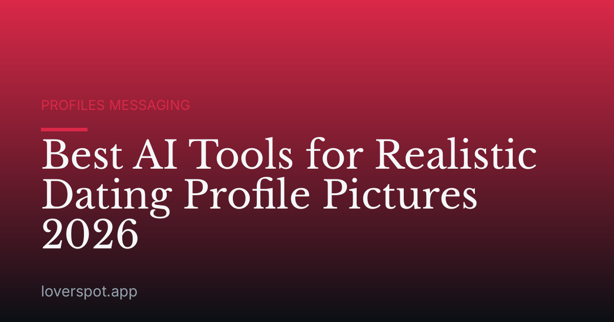 Best AI Tools for Realistic Dating Profile Pictures 2026